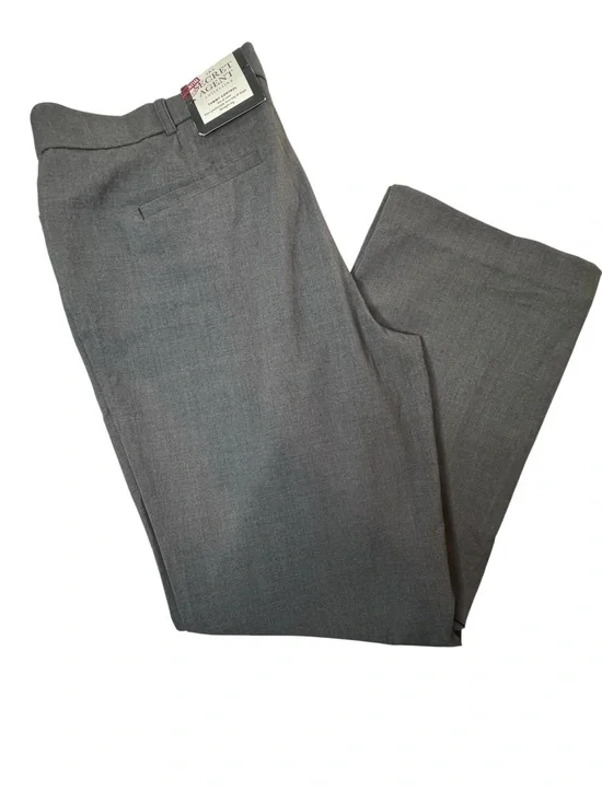 NWT Roz & Ali Petite Charcoal Gray Dress Pants