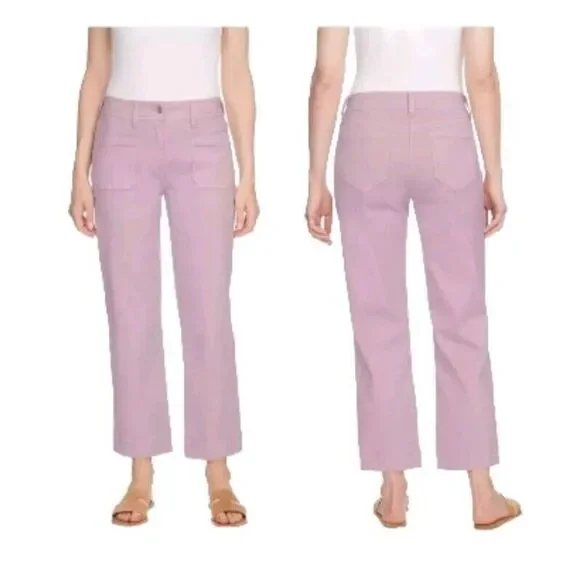 Buffalo Women's High Rise Brigette Soft Stretch Tencel Crop Pants Lilac 4/27