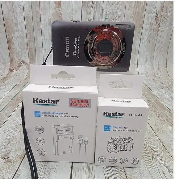 Canon PowerShot ELPH 100 HS 12.1MP Compact Digital Camera W/Battery & Charger