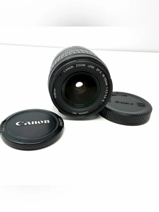 Canon EF-S 18-55mm F/3.5-5.6 IS II Lens W/ Both Lens Caps Working GUC