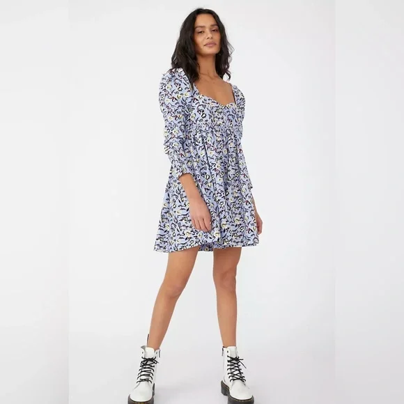 FREE PEOPLE NWOT Long Sleeve Floral Dress
