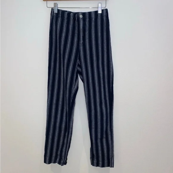 Brandy Melville Black and‎ Grey Striped Pants