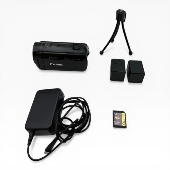 Canon VIXIA HF R800 HD Camcorder Video Camera Black Bundle