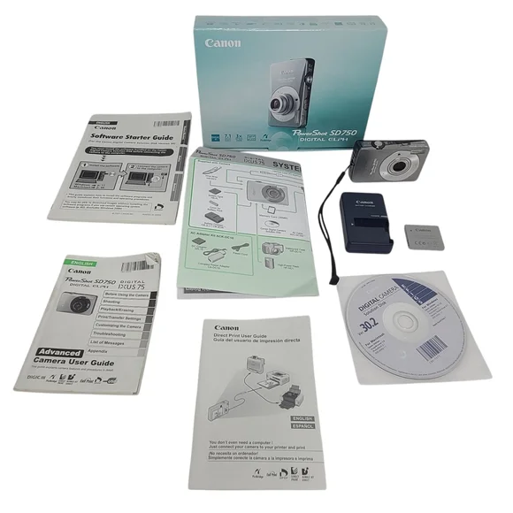 Canon PowerShot SD750 7.1MP Digital ELPH Camera Silver