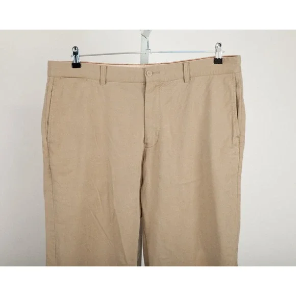Tommy Bahama Pants Men's 38 x 34 Actual 38 x 31 Beige Flat Front *