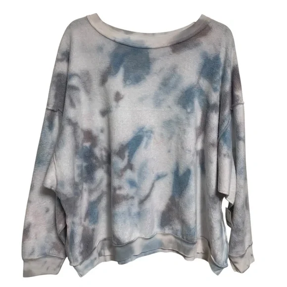Free people size xs Sweatshirt ocean colorway