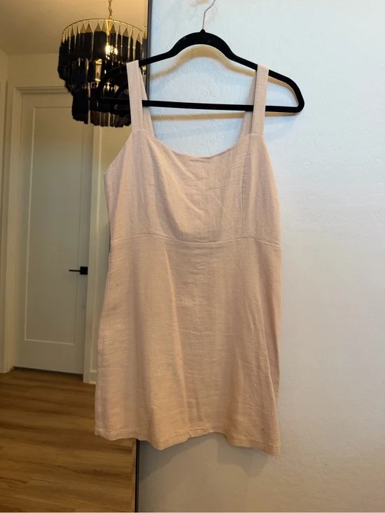 Free People Soft Blush Pink Mini Dress