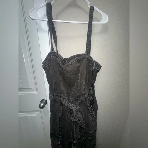 Free People Go West Utility Overalls