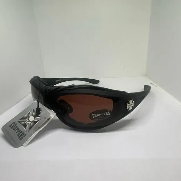 Choppers Wrap Around Sunglasses Foam Lined UV400 Protection