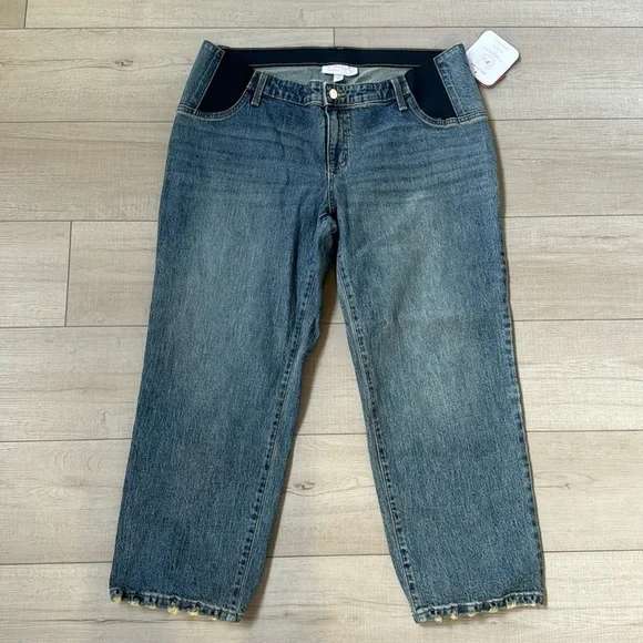 NWT Isabel Maternity vintage straight jeans