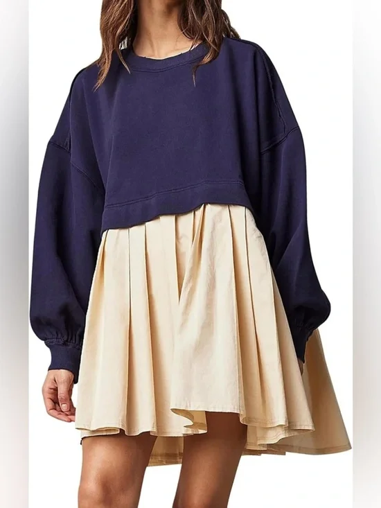 FREE PEOPLE | Eleanor Sweatshirt Tunic Dress