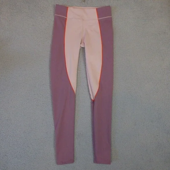 Fabletics Leggings Women's Small Purple Pink The Jessica High Waist Color Block