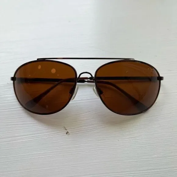 Stauer Flyboy Sunglasses Tortoise Print Metal Frame UV400 Aviator Pilot Style