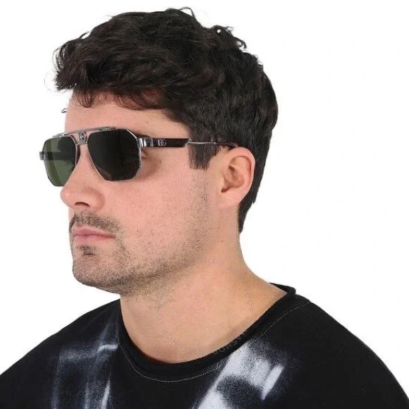 NEW DOLCE&GABBANA DG2294 04/71 MEN PILOT METAL SUNGLASSES DG 2294