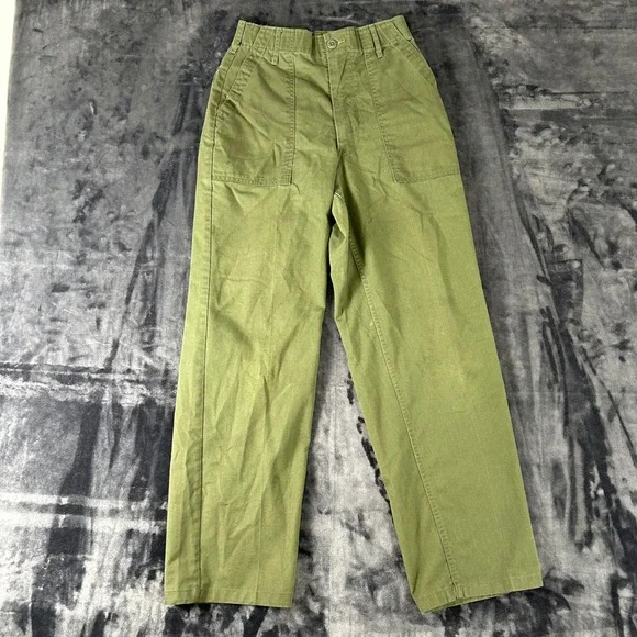Military OG-507 Utility Pants Mens 28x31 Green Vintage Fatigue Trousers OG507