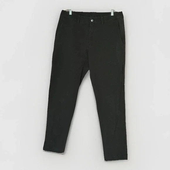 Lululemon ABC Slim Fit Trouser 34x31 Black VersaTwill Stretch Chino Pants M5AXAS