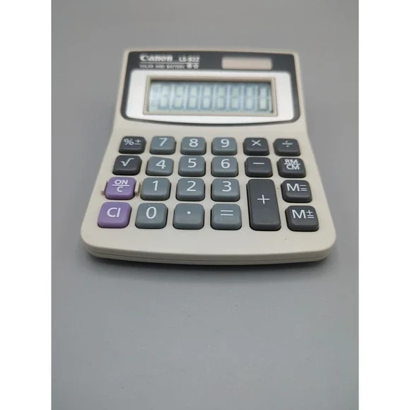 Canon LS82Z Minidesk Calculator‎ Solar and Battery For Parts or not working