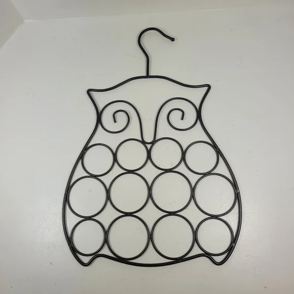Black Owl Wall Decorb Or Scarf/Belt Hanger