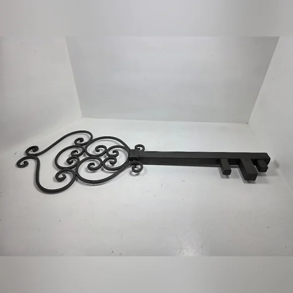 Black Decorative Metal Wall Key - Home Wall Decor