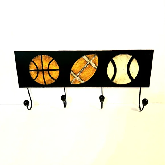 Hobby Lobby Sports Wall Hanging Basketball, Football Softball