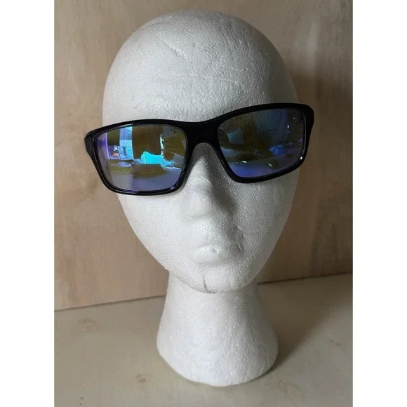 Caliblue Black Polarized Sunglasses Blue Mirror Lenses‎