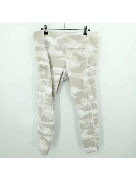 Athleta Camo Contender 7/8 Tight Legging L Powerlift white Camo