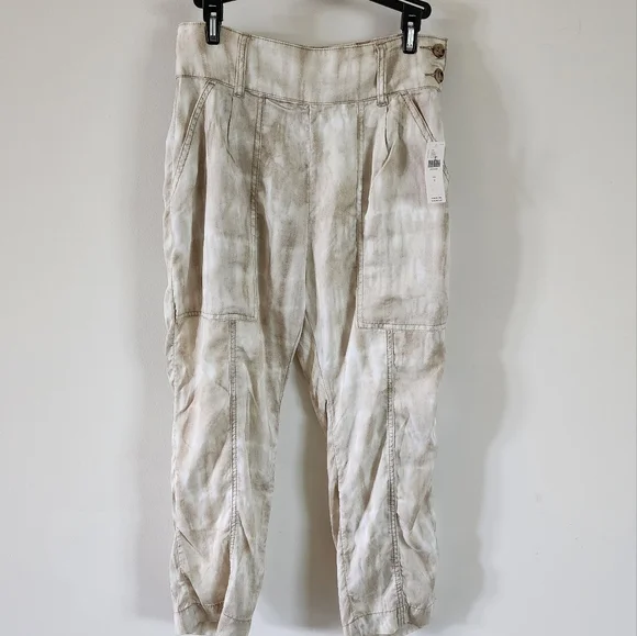 Anthropologie Mitra Relaxed Tie-Dye Pants Size 0 NWT Boho Festival Minimalist