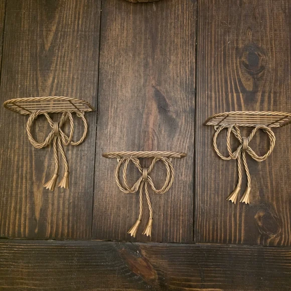 Elegant Gold Wall Shelf
