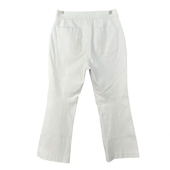 SPANX On the Go Kick Flare Pull On Pants in Classic White Size Medium