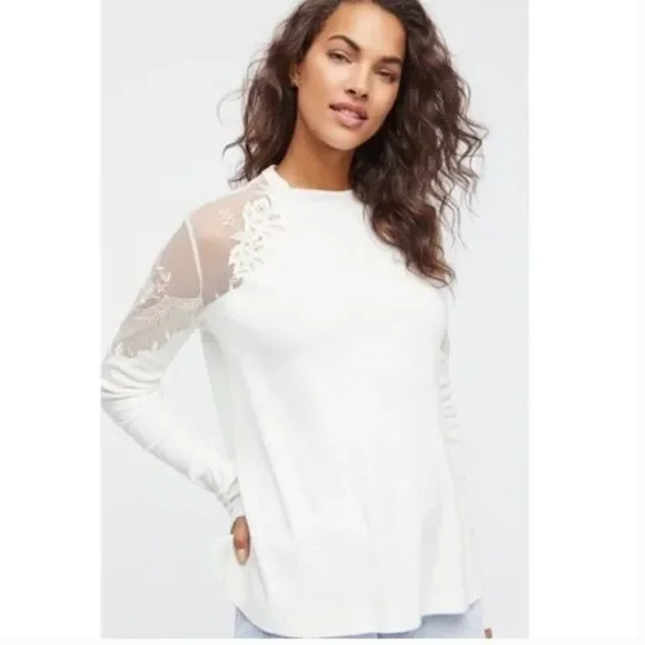Free People Daniella Lace Top