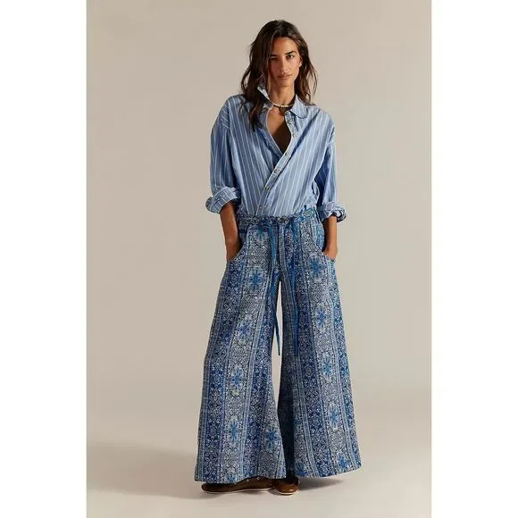 Free People Dahlia Wide-Leg Pants Size 10