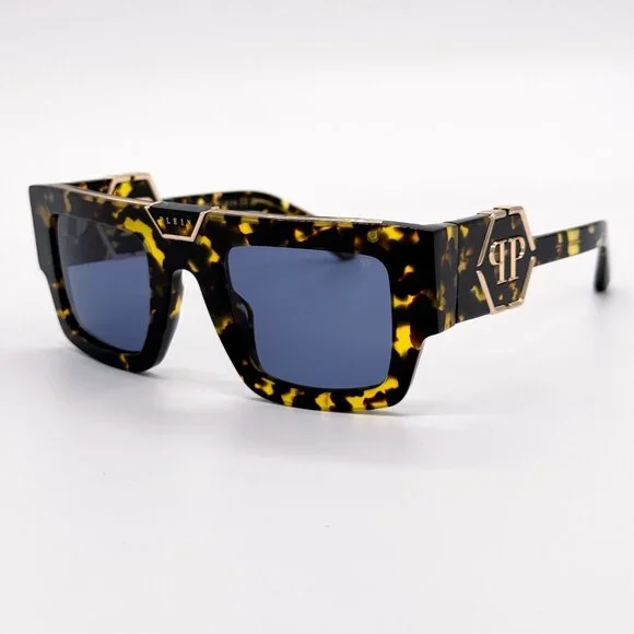 NEW PHILIPP PLEIN GLOOM SPP092M 0781 HAVANA MEN SUNGLASSES PHILIPP PLEIN