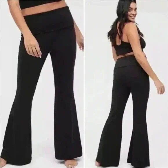 Offline by Aerie NWT size XS hi-rise OG super flare leggings fold over