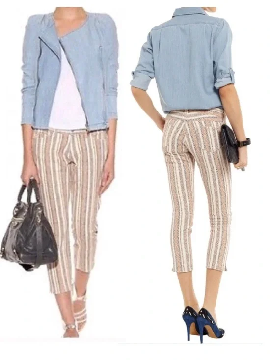 Isabel Marant Etoile $290 retail Cooper Cropped Skinny Pants Sz 4 - 36