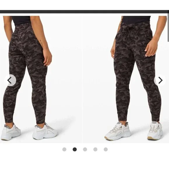 Lululemon Ready to Rulu joggers, black/gray camo, Size 6 A105