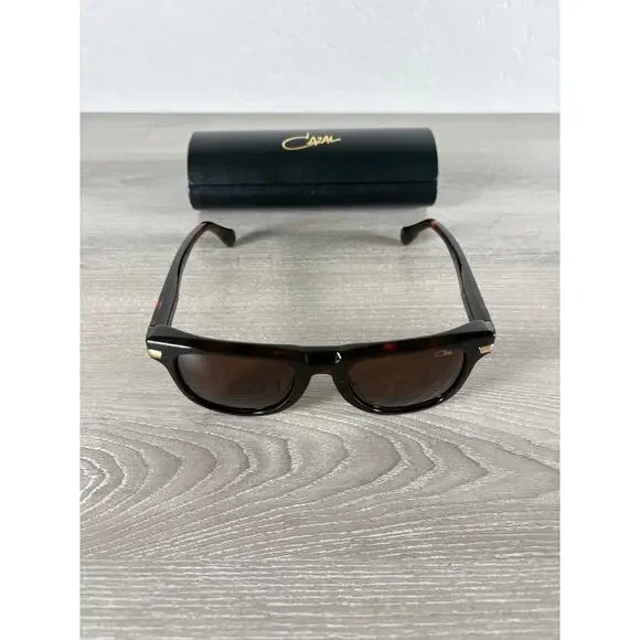 Cazal Model 8041 Tortoise Shell Black Brown‎ Unisex Sunglasses- NEW