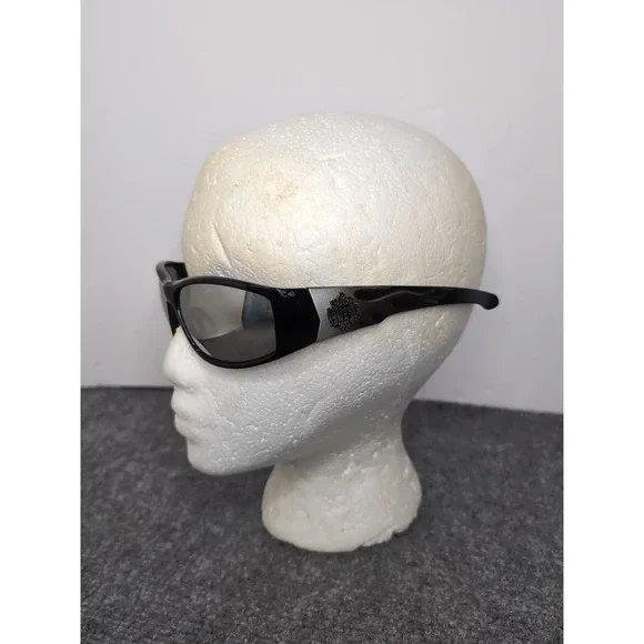 Choppers Biker Mirrored Flame Sunglasses Black And Silver‎ 3D Flames
