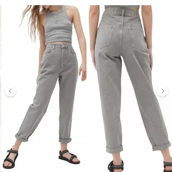 Urban Outfitters  BDG Mom High-Rise Jeans Washed Gray Women's Size 29 EUC