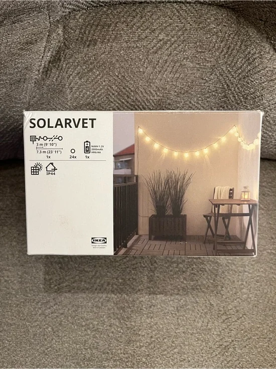 IKEA SOLARVET Warm White Outdoor String Lights