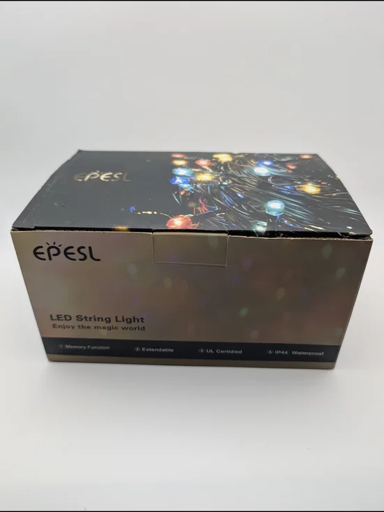 EPESL Transparent Wire String Lights 320 LED 8 Modes  X0028SPBCP BLUE LIGHTS