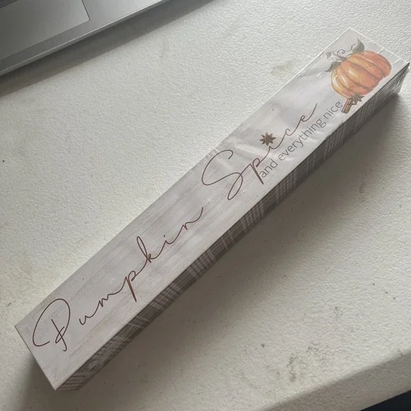 New Primitive PUMPKIN SPICE and Everything Nice sign 12