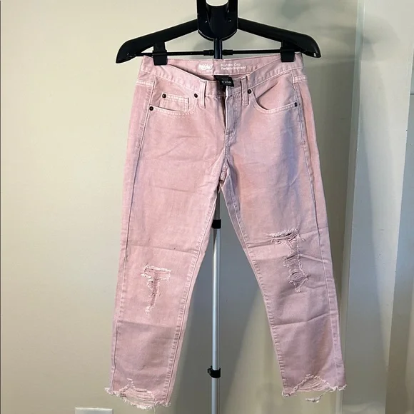 Mossimo Supply Co. Light Pink Boyfriend Crop Jeans