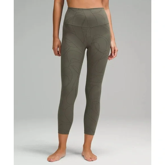 Lululemon green high rise leggings