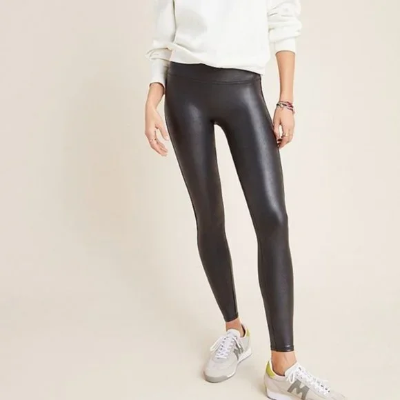 Spanx Faux Leather Legging Medium Black