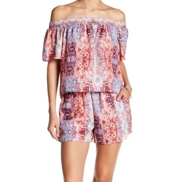 Parker Marmari Kaling Off the Shoulder Romper