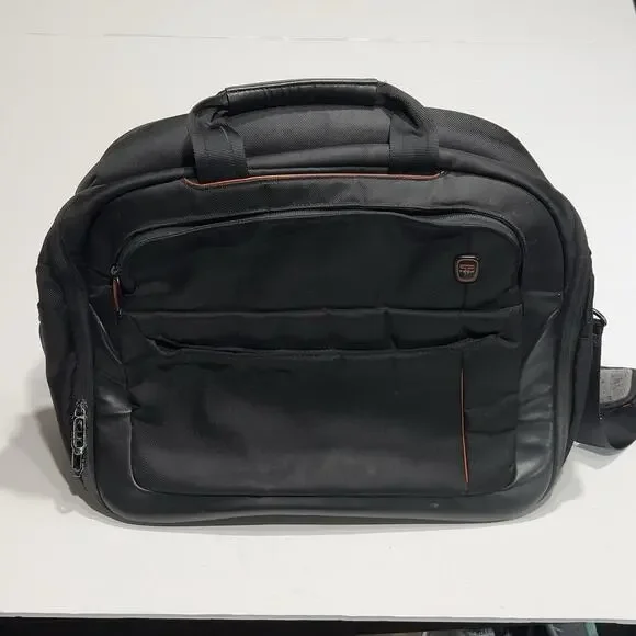 Tumi T-Tech Ballistic Nylon Expandable Messenger Bag Laptop Briefcase Black