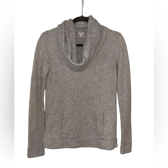 J. Crew Cowl Neck Gray Sweatshirt
