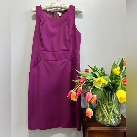 J.Crew Pink Sleeveless Sheath Mini Dress