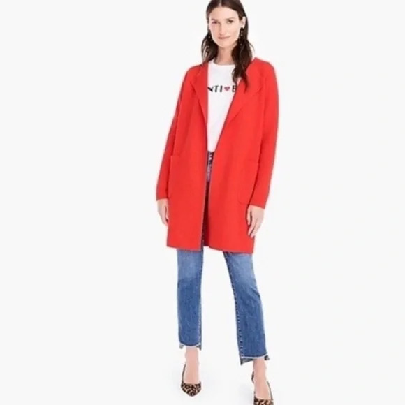 J. Crew Women's Red Cardigan NWT
