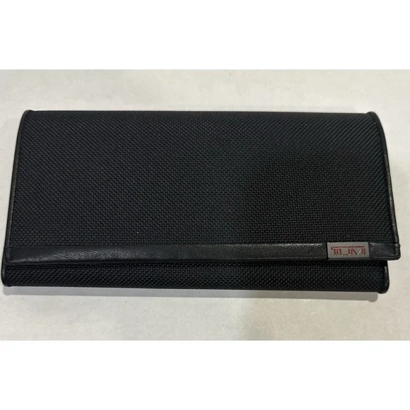 TUMI Alpha SLG Breast Pocket Wallet Black New With Tags